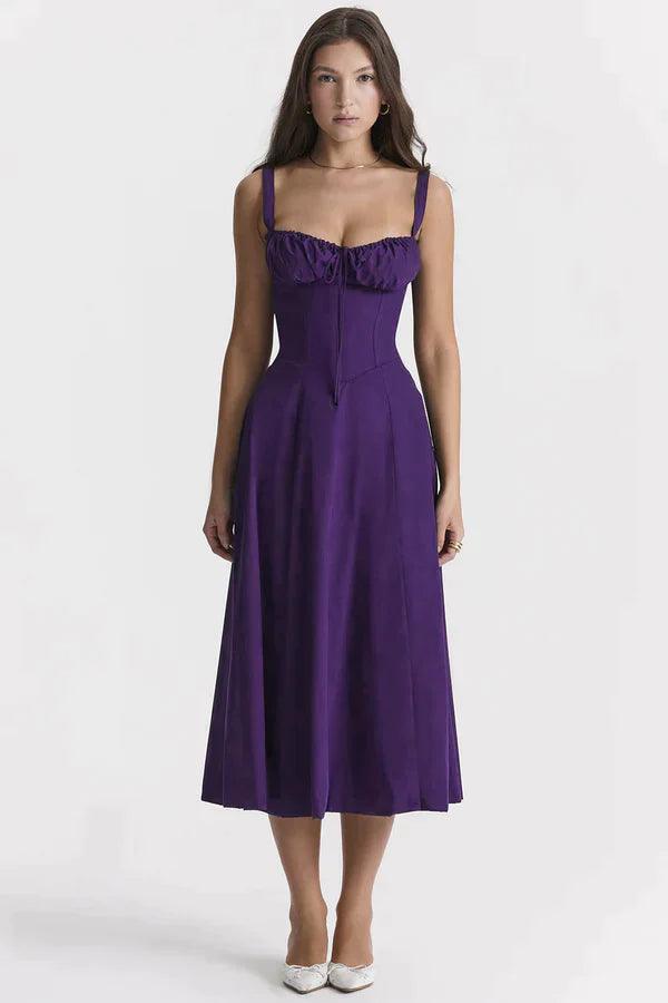 Emma Elegant Bustier Dress with Tied Back