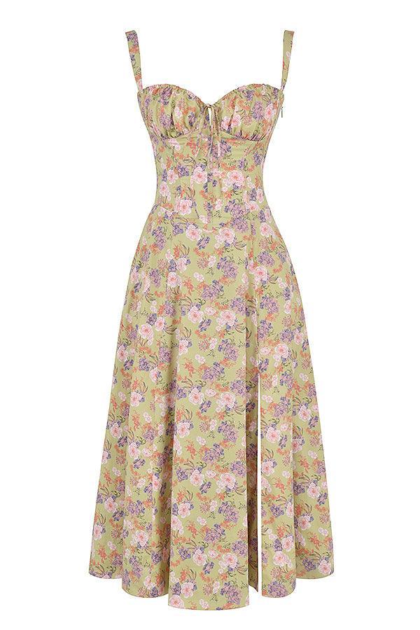 Emma Elegant Bustier Dress with Tied Back