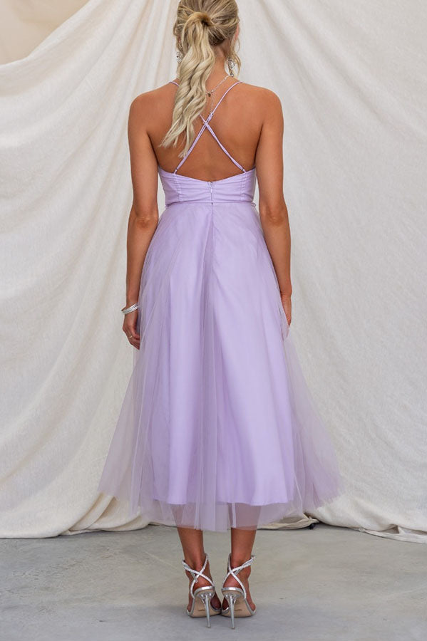 Women's Dress - Fitted Size - Flared Fluid Midi Skirt