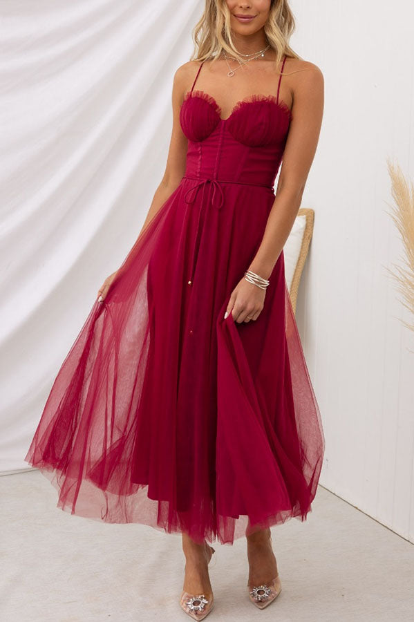 Women's Dress - Fitted Size - Flared Fluid Midi Skirt