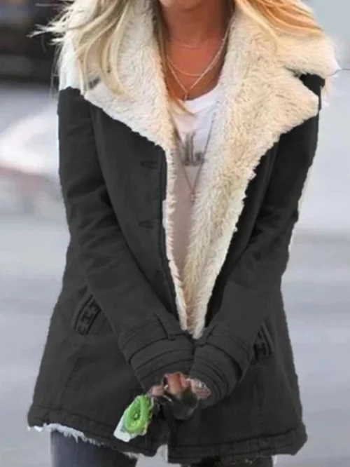 Sophie – Veste Douce et Élégante en Polaire Sherpa
