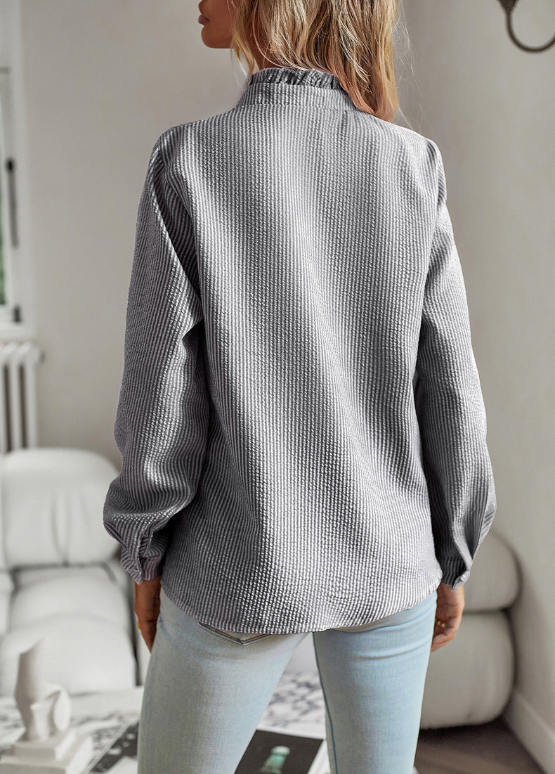 Emma Blouse Rayée Douce et Élégante