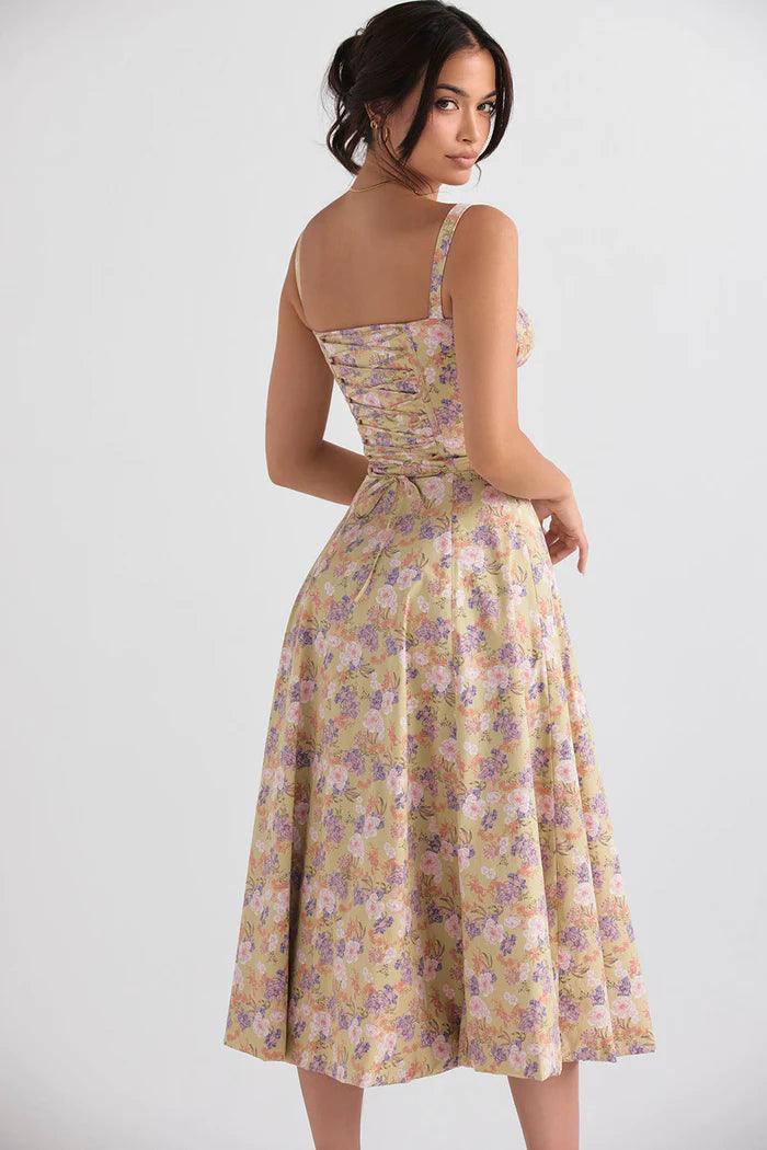 Emma Elegant Bustier Dress with Tied Back