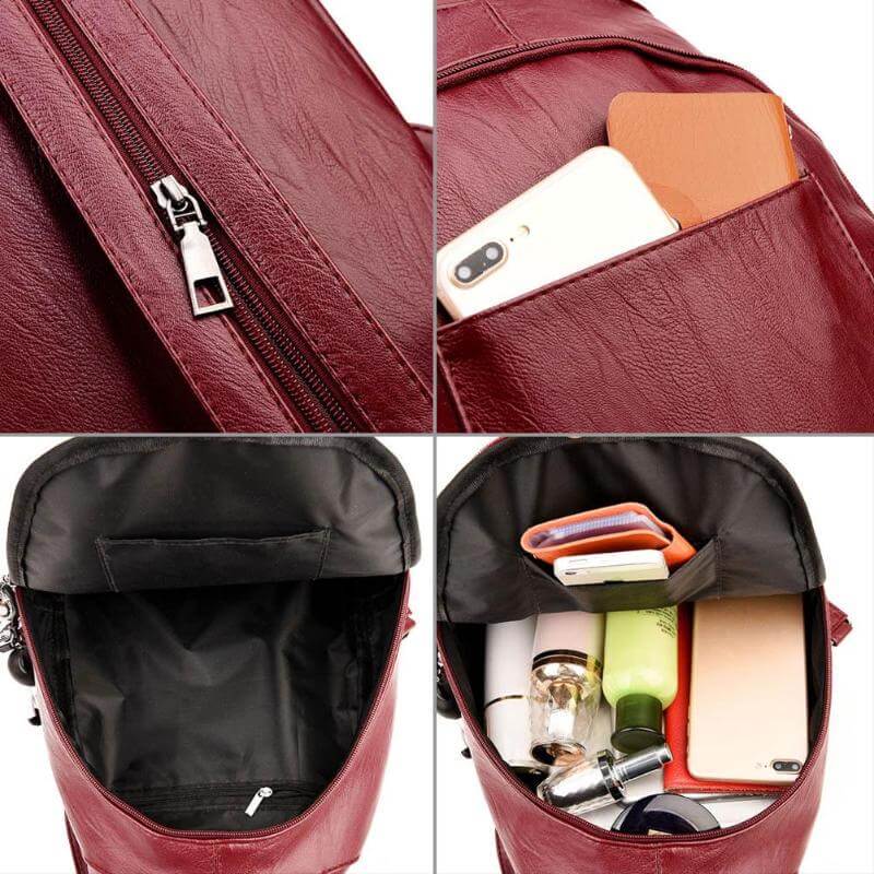 Elegant and Soft Leather Backpack