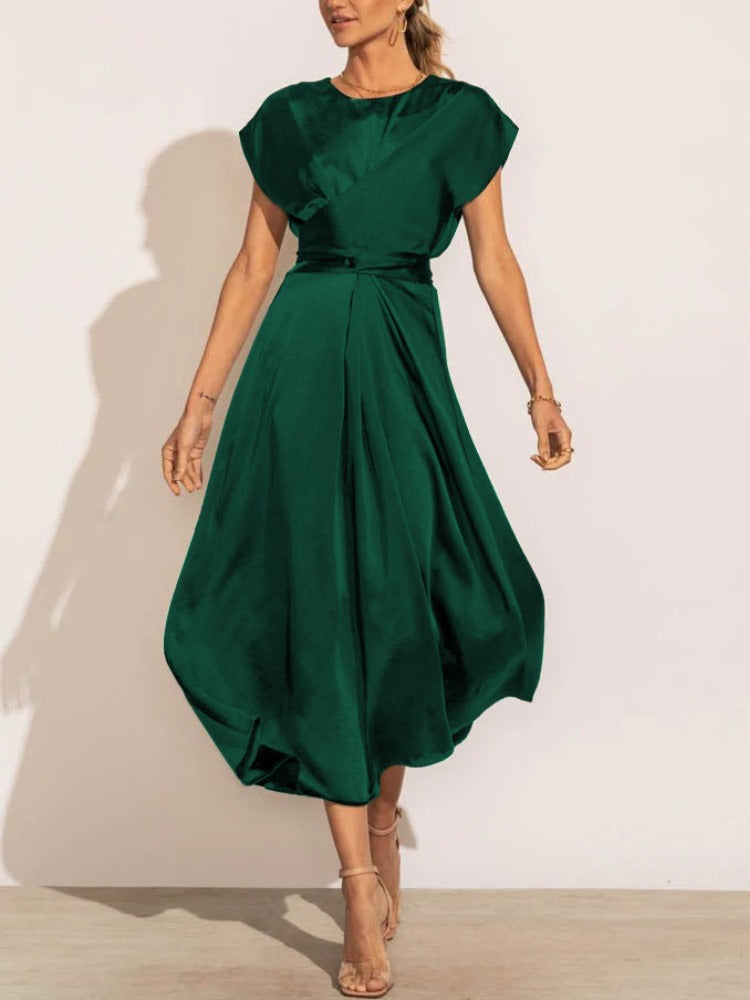 Women's Midi Dress - Sleeveless Adjustable Size