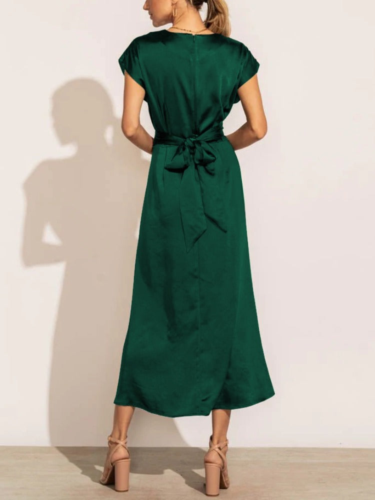 Women's Midi Dress - Sleeveless Adjustable Size