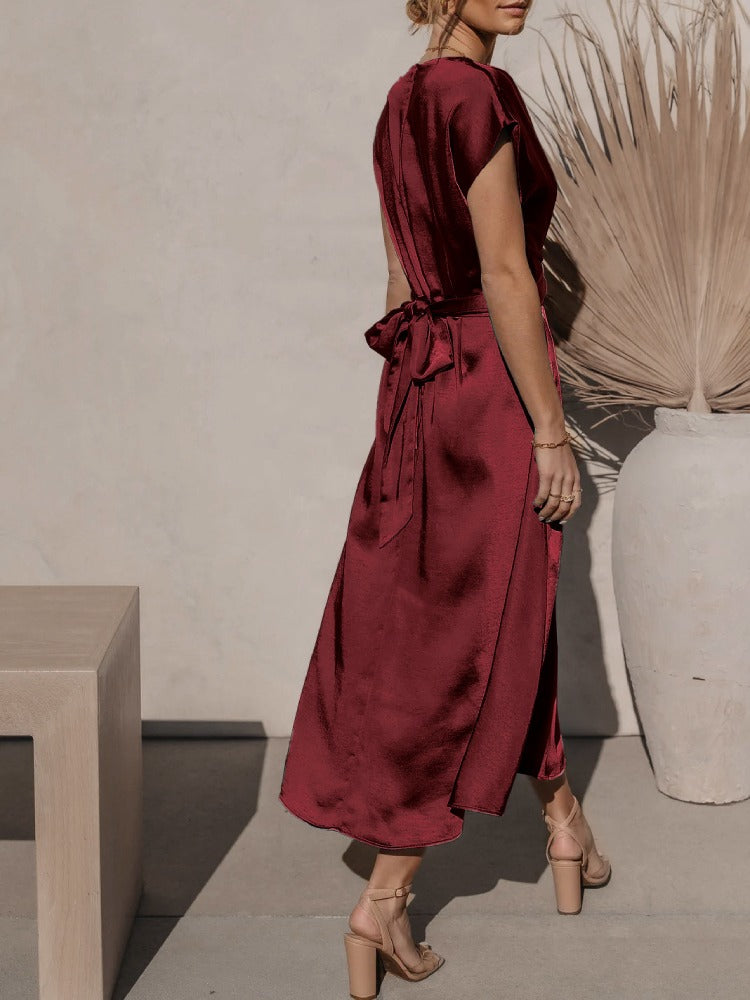 Women's Midi Dress - Sleeveless Adjustable Size