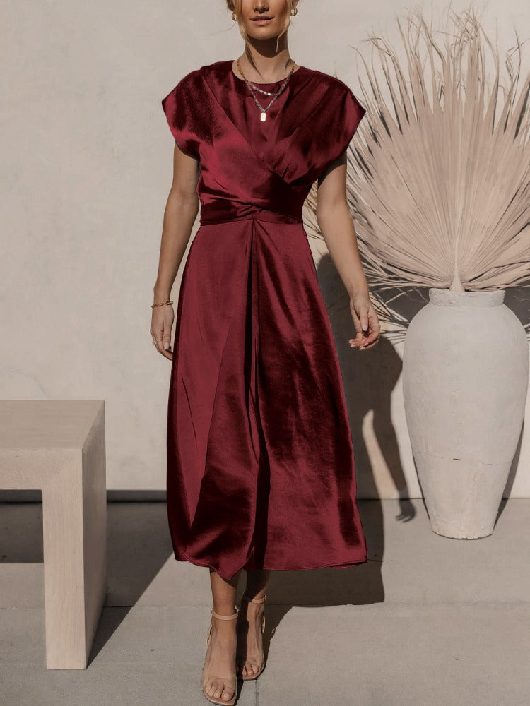 Women's Midi Dress - Sleeveless Adjustable Size