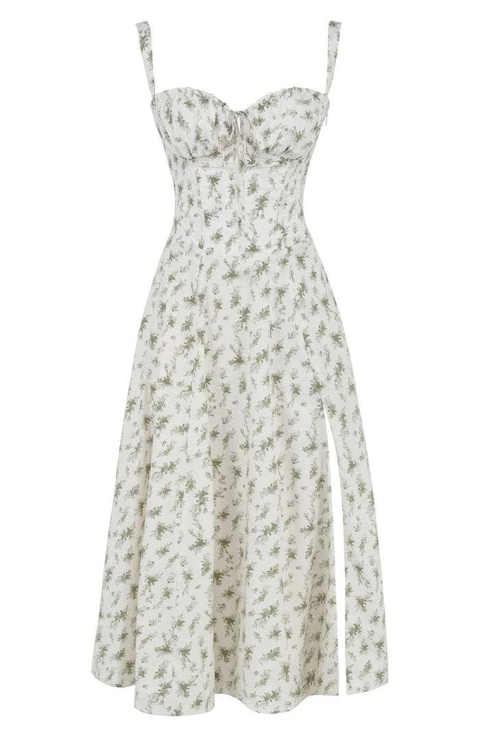 Emma Elegant Bustier Dress with Tied Back