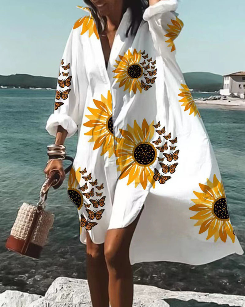 Emma Soft and Elegant Floral Print Dress