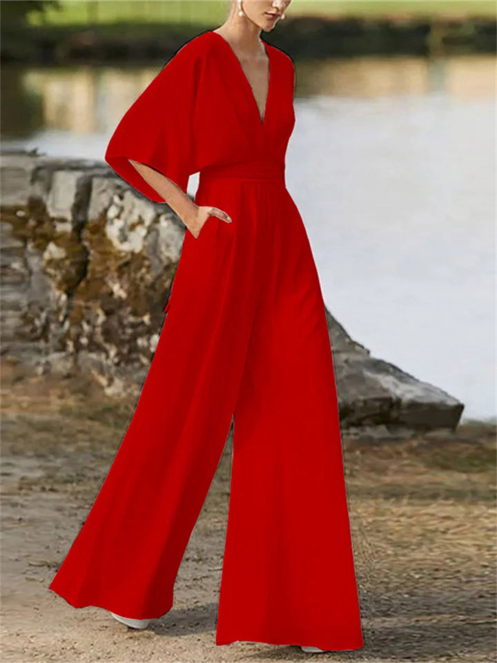 Sophie – Elegant and soft jumpsuit in fluid fabric