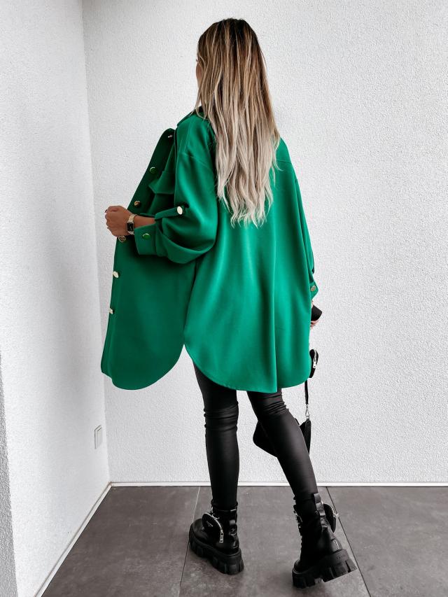 Emma – Veste douce et élégante en laine aspect lin