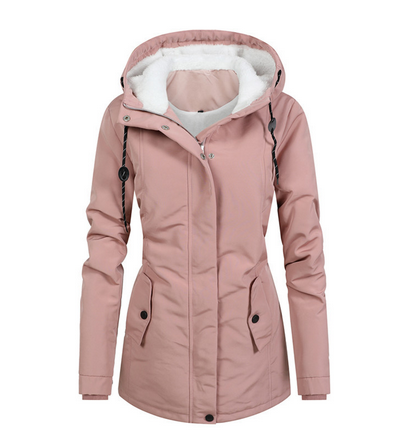 Sophie – Long waterproof and lined coat, elegant and warm