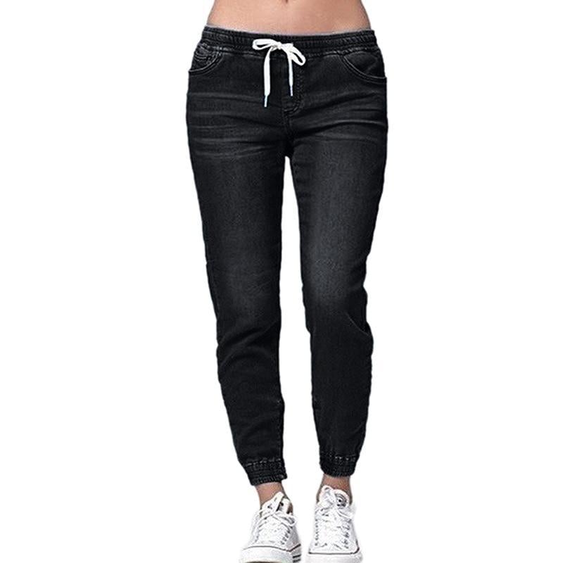 Women's Jogger Pants - Elastic Waist with Drawstring