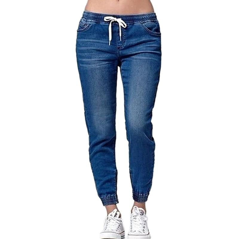 Women's Jogger Pants - Elastic Waist with Drawstring