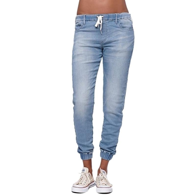 Women's Jogger Pants - Elastic Waist with Drawstring