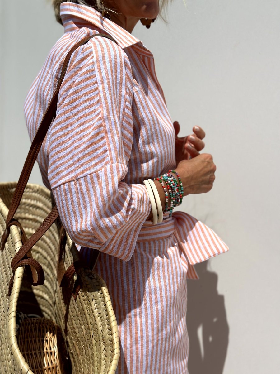 Léa Elegant Soft Striped Dress Shirt
