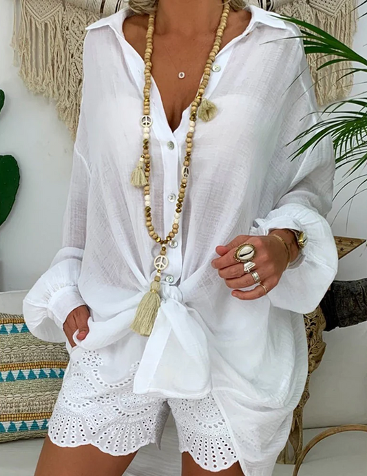 Camicia Donna - Maniche Lunghe Collo Classico
