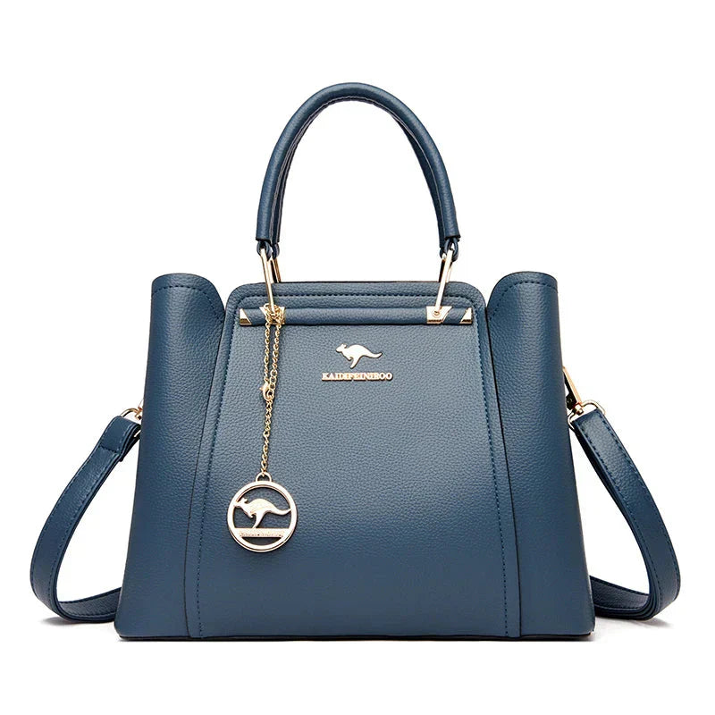 Elegant Leather Shoulder Bag by Élise