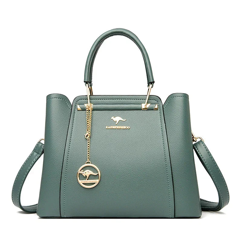 Elegant Leather Shoulder Bag by Élise