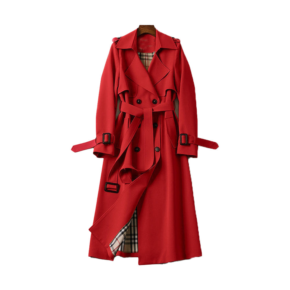 Emma – Trench élégant en polyester structuré