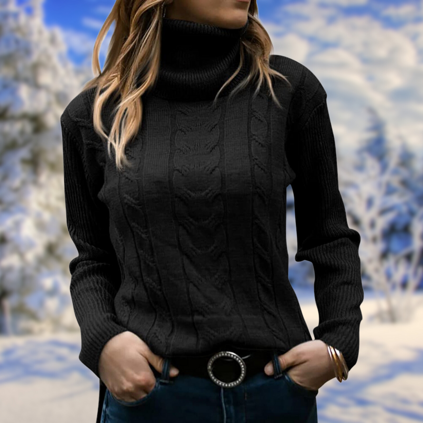 Sophie – Soft and elegant turtleneck sweater