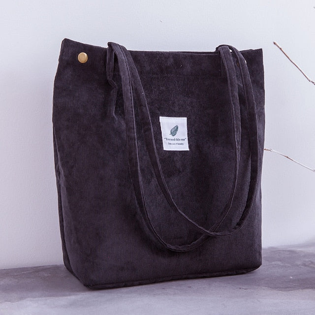 Sophie Elegant Corduroy Shopper Bag