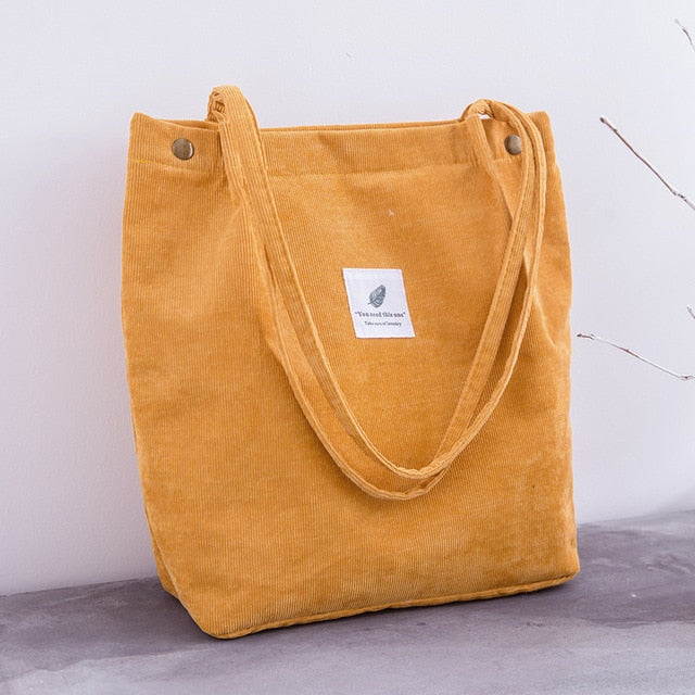 Sophie Elegant Corduroy Shopper Bag