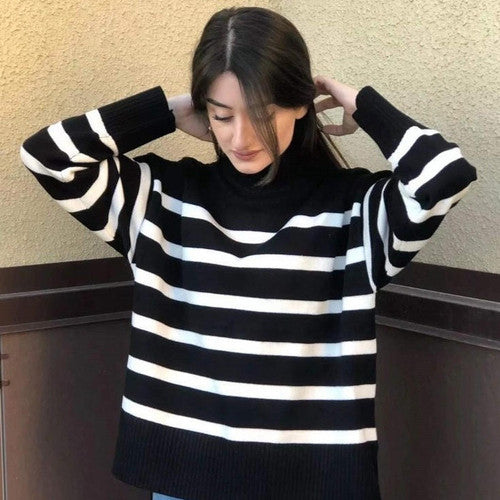 Women's Winter Striped Sweater