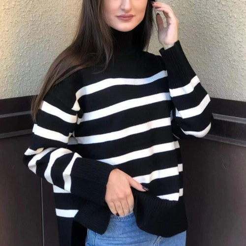 Women's Winter Striped Sweater