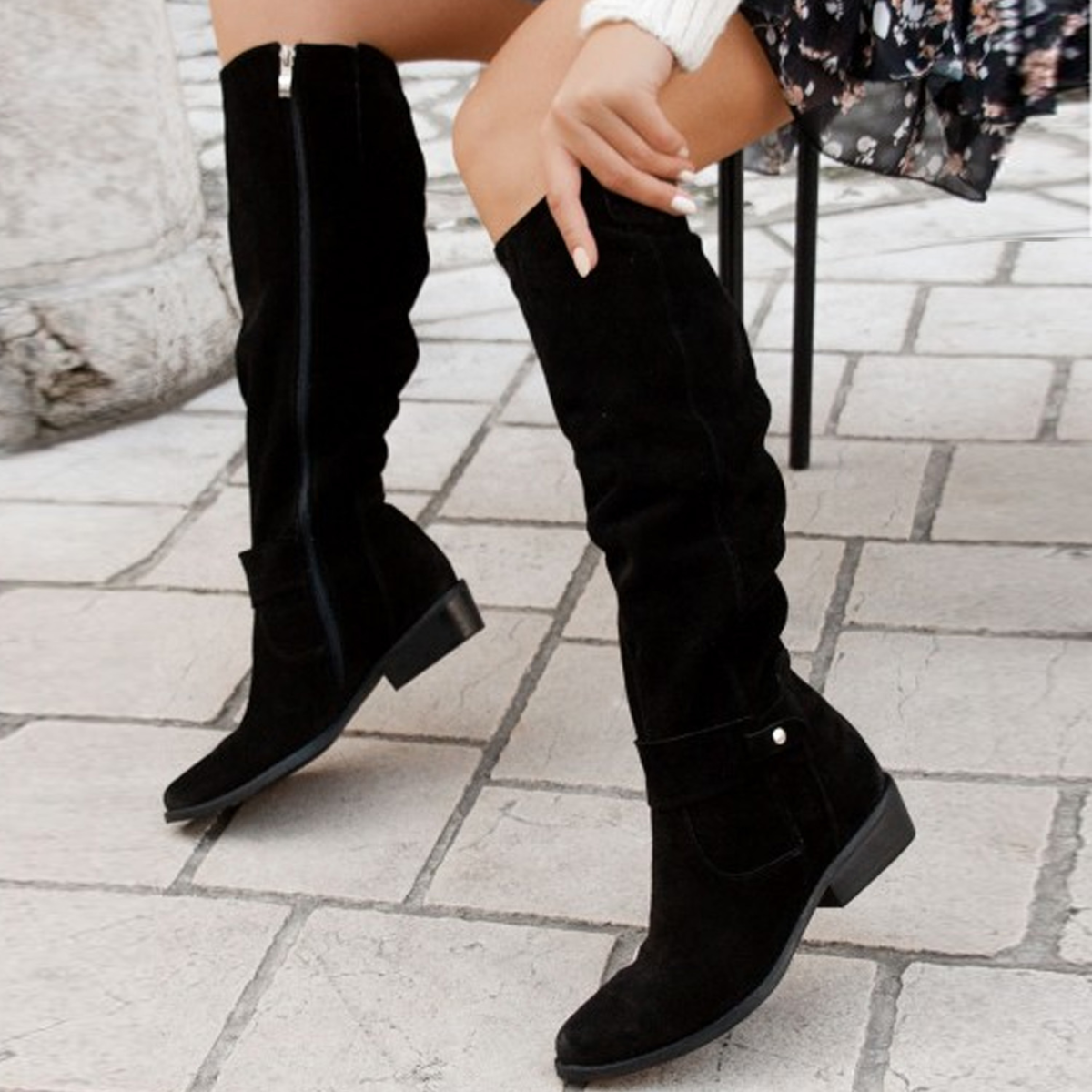 Emma – Elegant high boots in soft leather