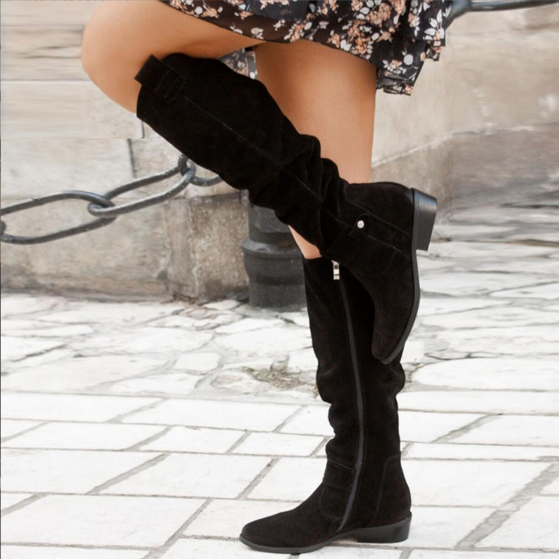 Emma – Elegant high boots in soft leather