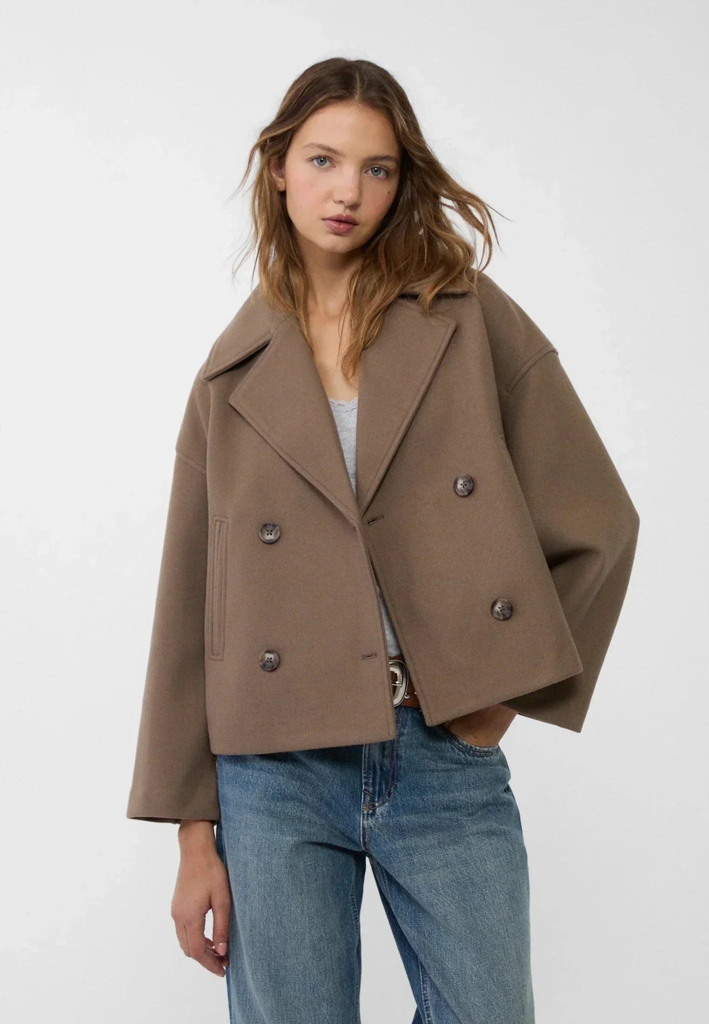 Sophie – Elegant Short Double-Breasted Jacket