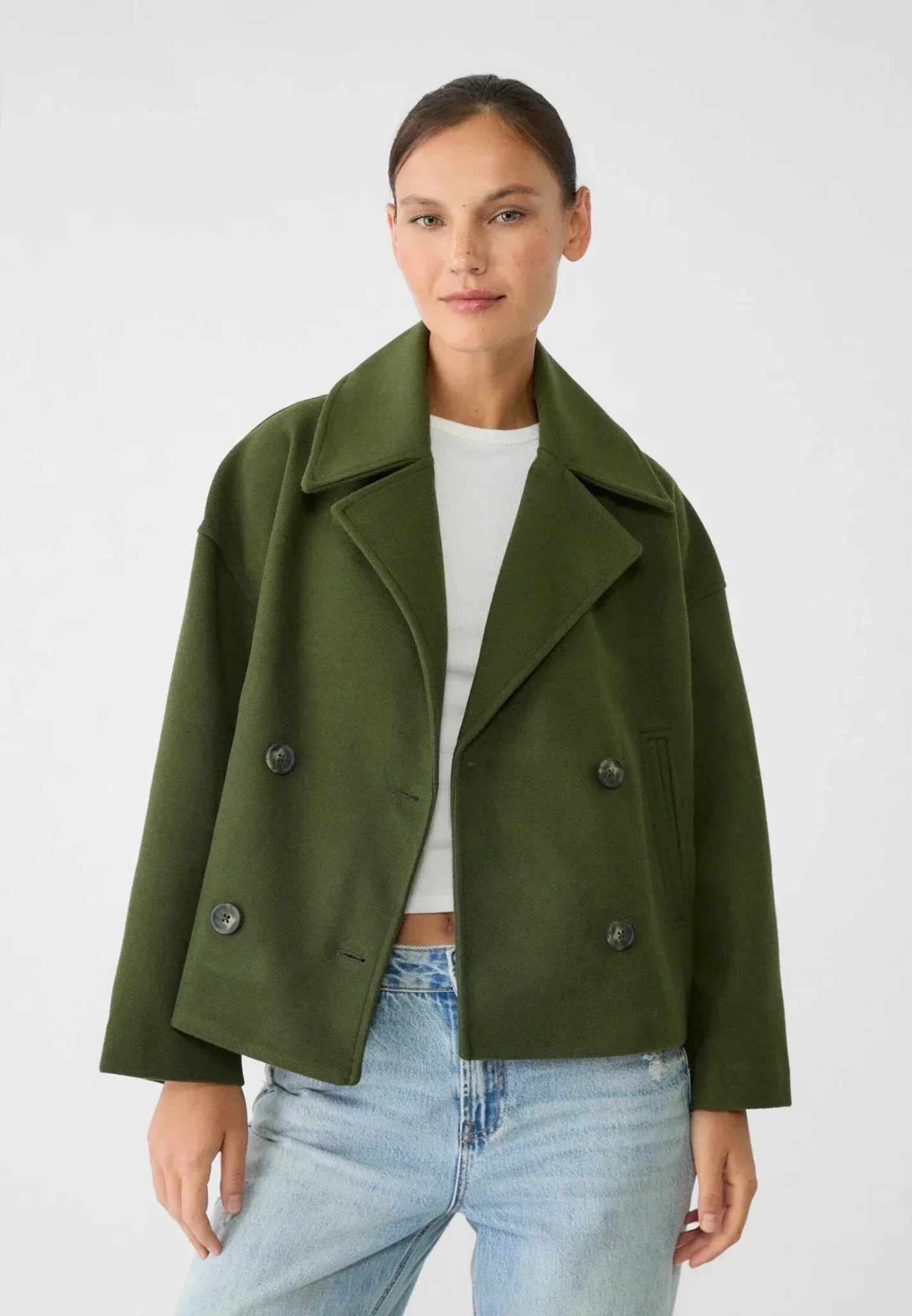 Sophie – Elegant Short Double-Breasted Jacket