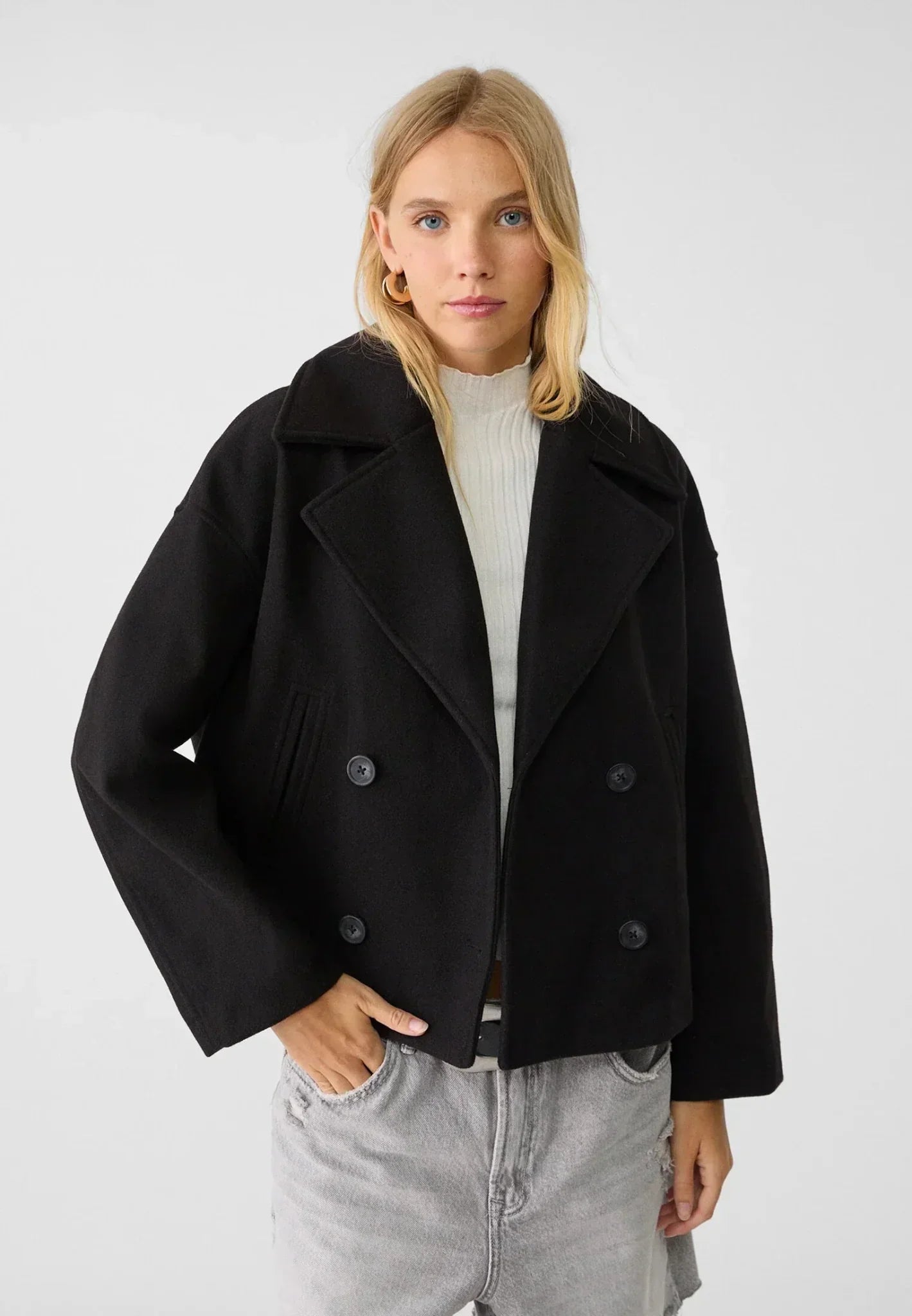 Sophie – Elegant Short Double-Breasted Jacket