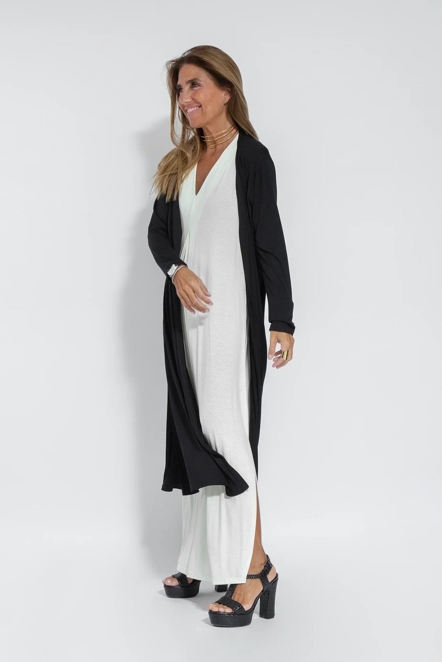 Long Dress for Women – Sleeveless – V-Neck