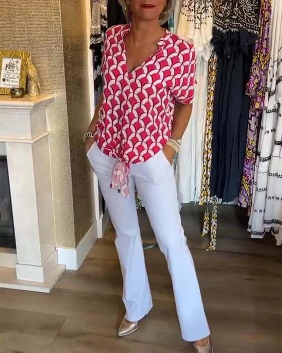 Women's Blouse - Short Sleeves