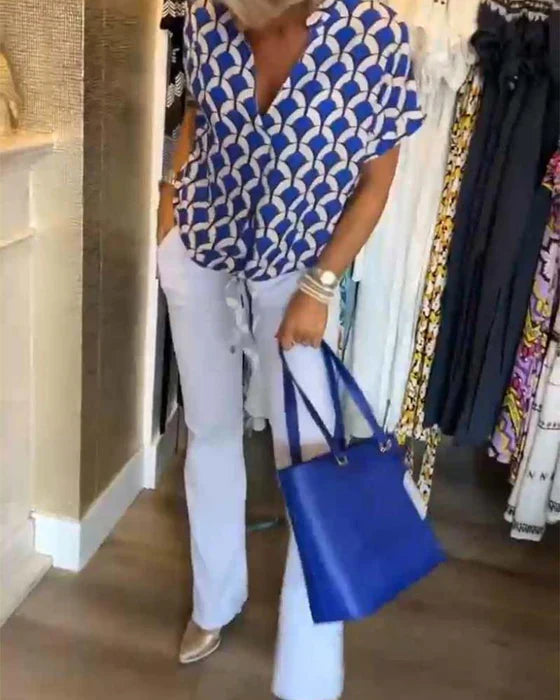 Women's Blouse - Short Sleeves