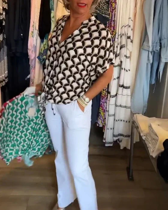 Women's Blouse - Short Sleeves