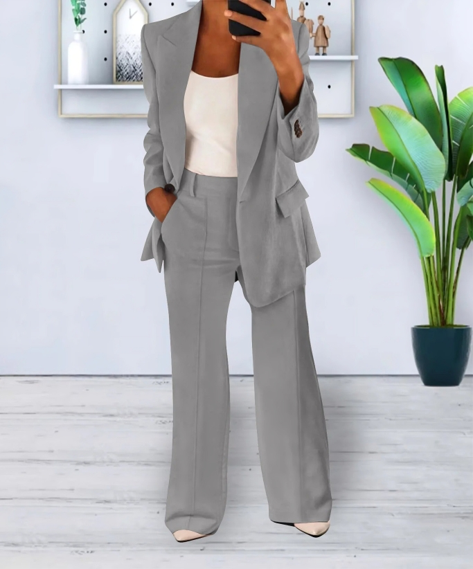 Sophie elegant wide-leg high-waisted pants