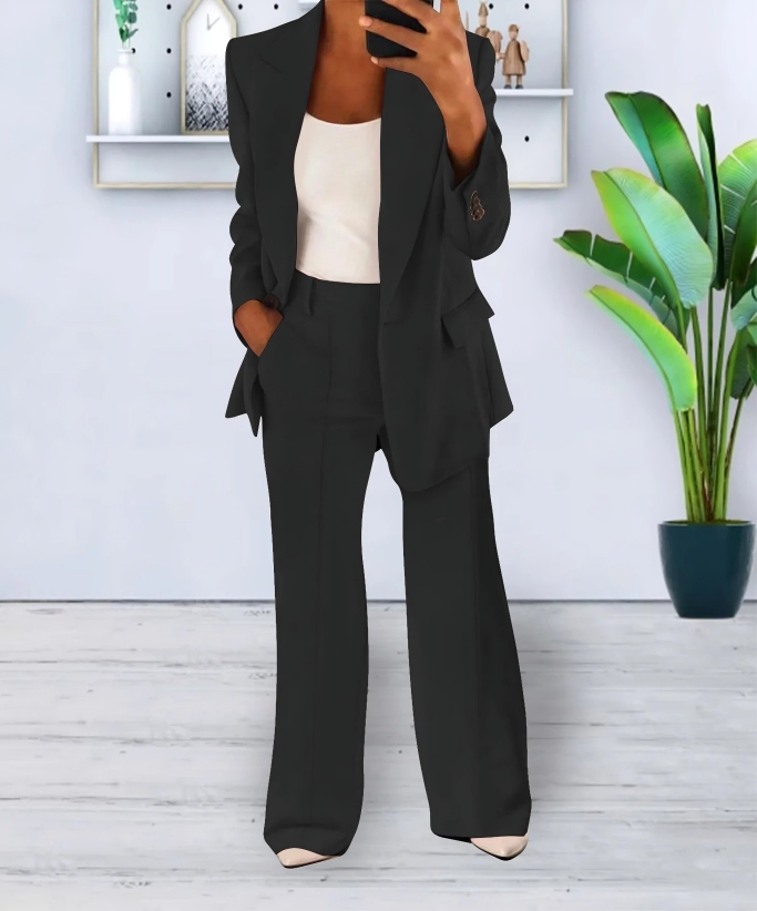 Sophie elegant wide-leg high-waisted pants