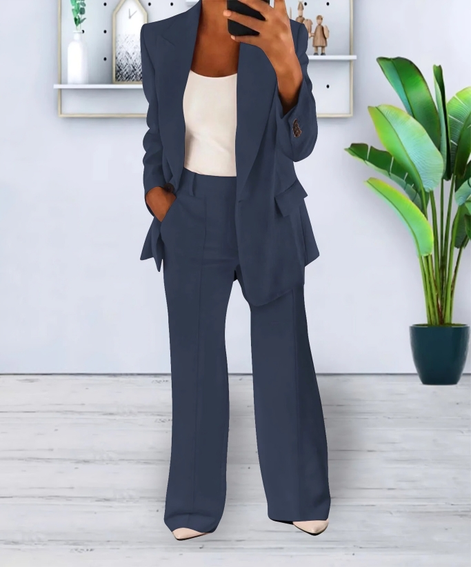 Sophie elegant wide-leg high-waisted pants