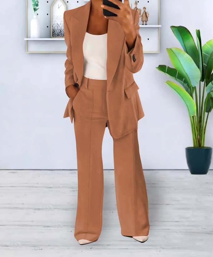 Sophie elegant wide-leg high-waisted pants
