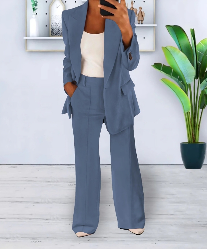 Sophie elegant wide-leg high-waisted pants