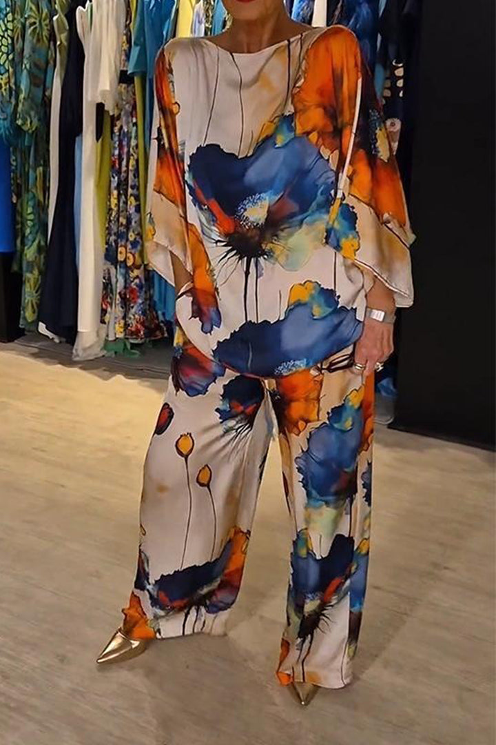 Ensemble Femme - Haut Fluide Kaftan et Pantalon Large