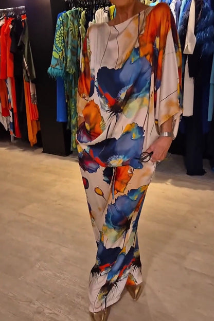 Ensemble Femme - Haut Fluide Kaftan et Pantalon Large