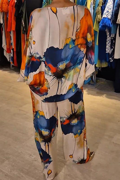 Ensemble Femme - Haut Fluide Kaftan et Pantalon Large