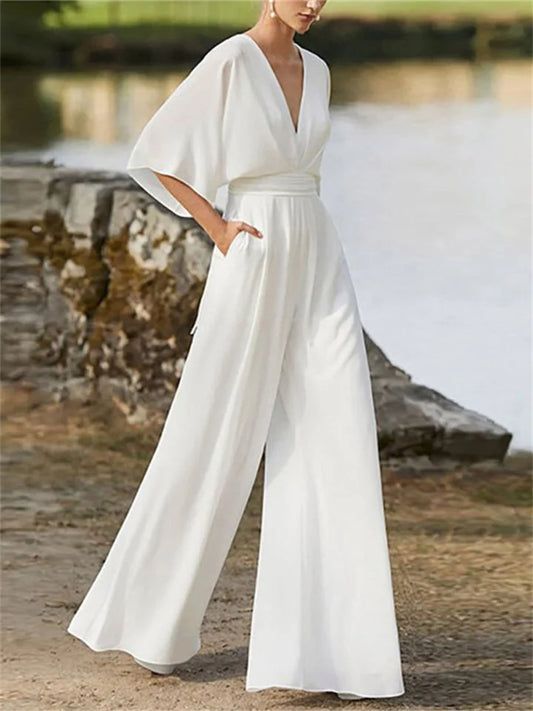 Sophie – Elegant and soft jumpsuit in fluid fabric
