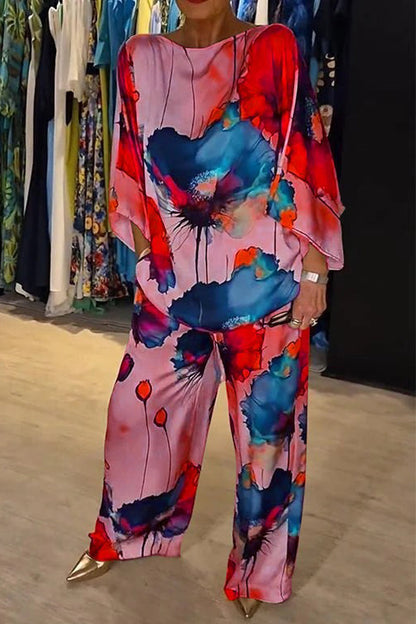 Ensemble Femme - Haut Fluide Kaftan et Pantalon Large