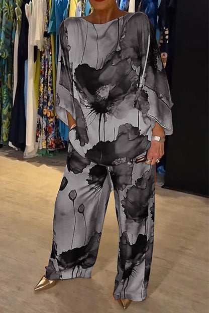 Ensemble Femme - Haut Fluide Kaftan et Pantalon Large
